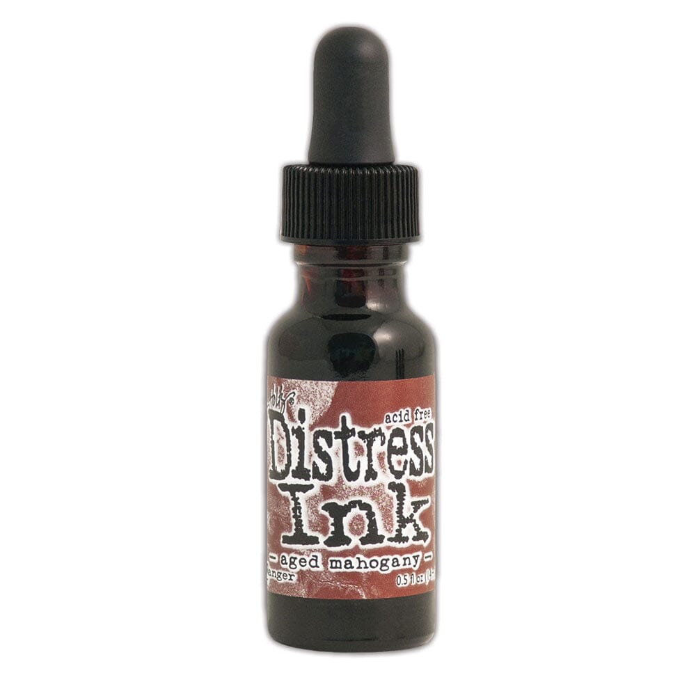 Tim Holtz Distress® Ink Pad Re-Inker Aged Mahogany, 0.5oz Ink Distress 