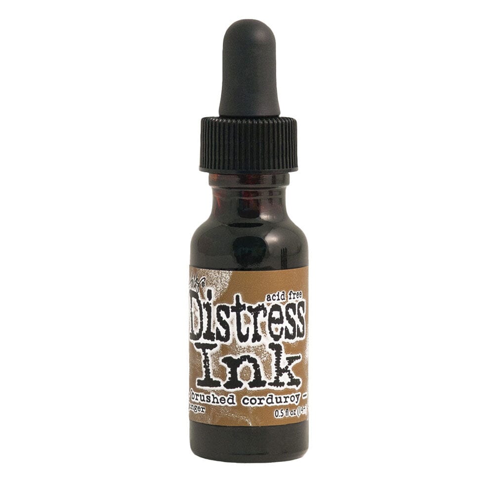 Tim Holtz Distress® Ink Pad Re-Inker Brushed Corduroy, 0.5oz Ink Distress 