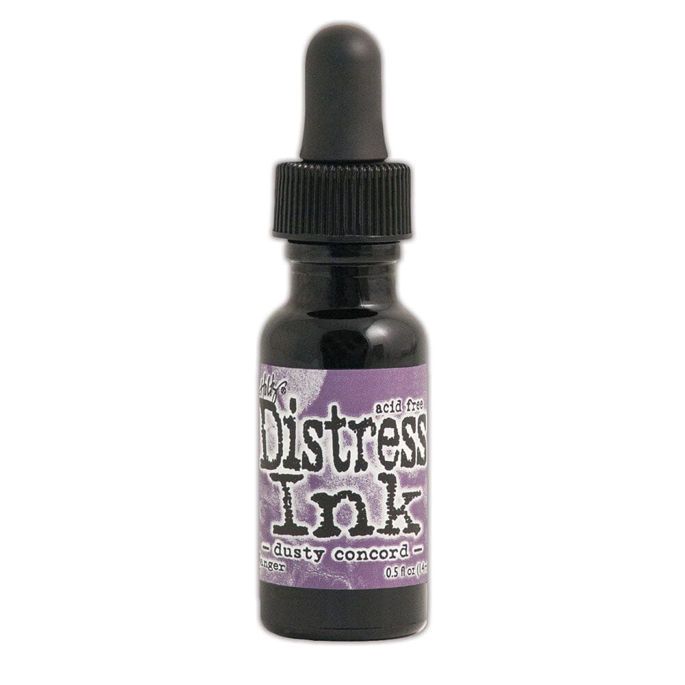 Tim Holtz Distress® Ink Pad Re-Inker Dusty Concord, 0.5oz Ink Distress 