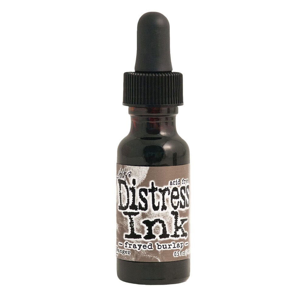 Tim Holtz Distress® Ink Pad Re-Inker Frayed Burlap, 0.5oz Ink Distress 