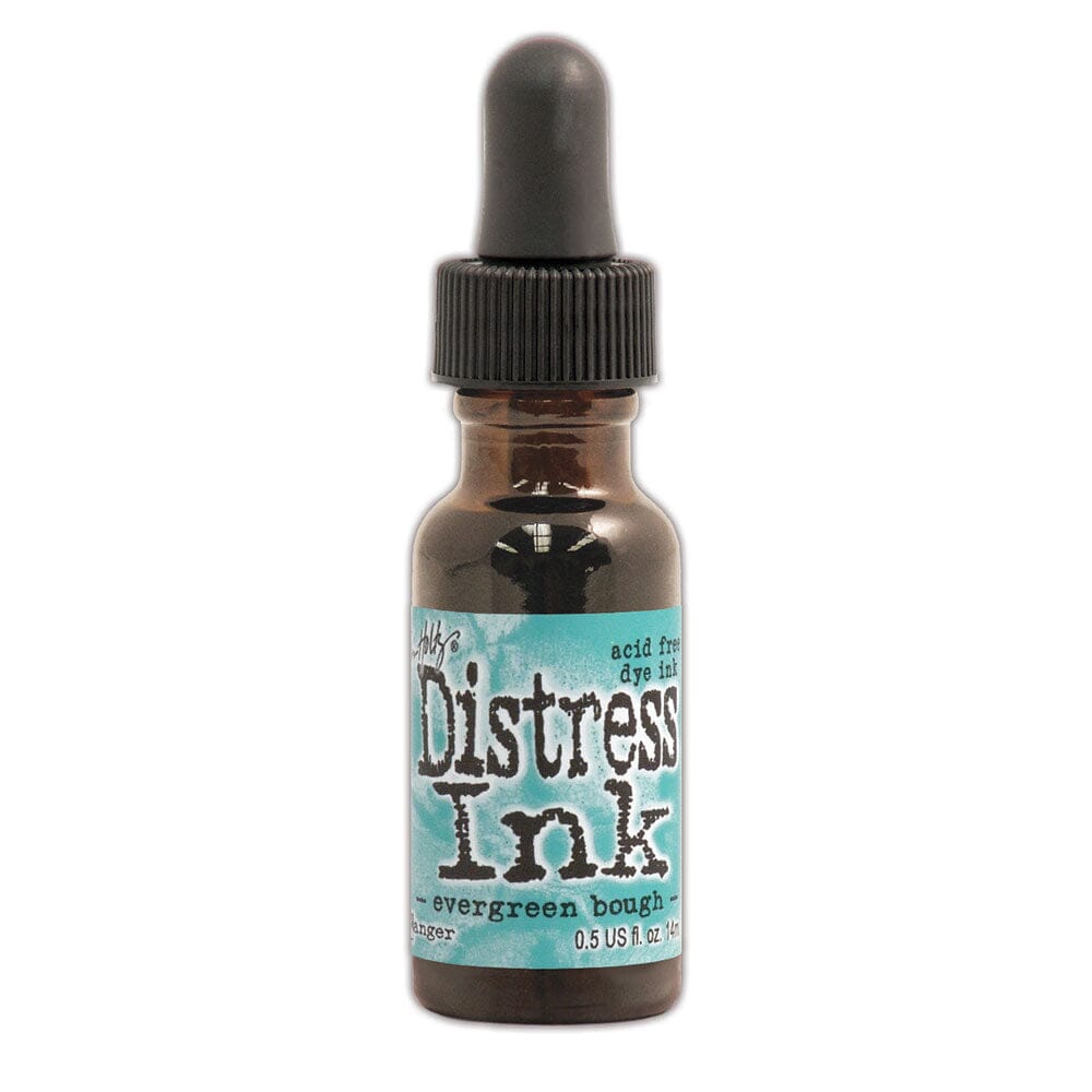 Tim Holtz Distress® Ink Pad Re-Inker Evergreen Bough, 0.5oz Ink Distress 