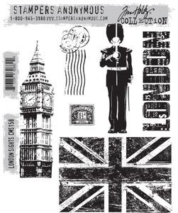 Tim Holtz® Stampers Anonymous - Cling Mount Stamps - London Sights Stamps Tim Holtz Other 