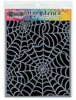 Dylusions Stencils Cobwebs Stencil Dylusions Large 9 x 12 Inches 