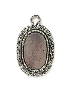 Rue Romantique Medium Ovoid Bezel Antique Silver 10pk Bezels & Charms ICE Resin® 