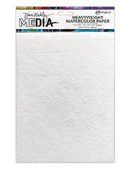Dina Wakeley MEdia Heavyweight Watercolor Paper 10pk 7.5" x 10" Surfaces Dina Wakley Media 